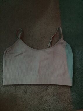 Baby blue crop top